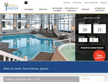 Tablet Screenshot of hoteldujardin.com